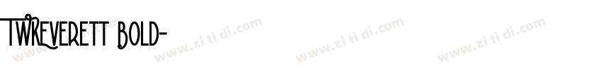 TWKEverett Bold字体转换